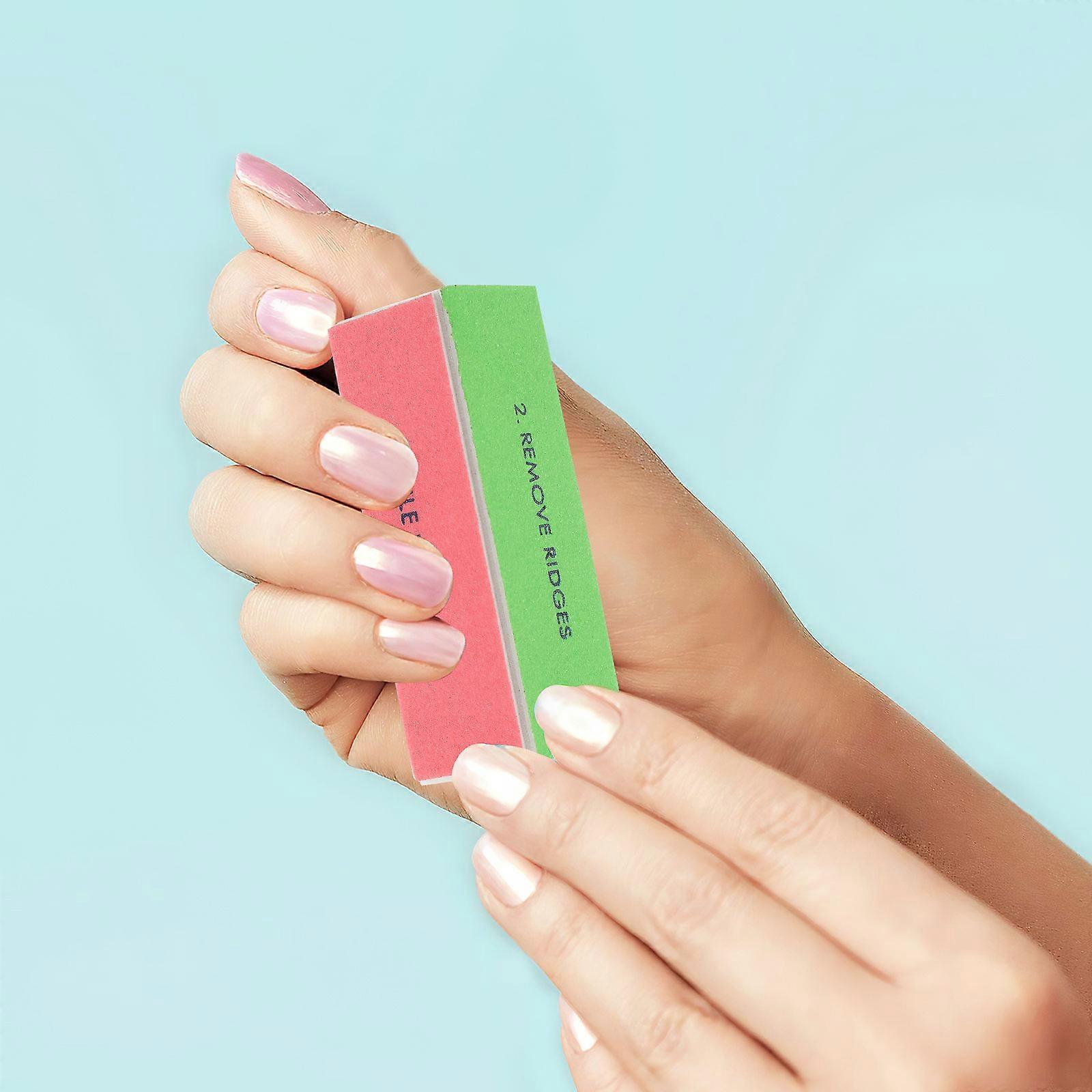 Manicure Tools Four Sided Nail Files for Shaping Nail 5Pcs Set