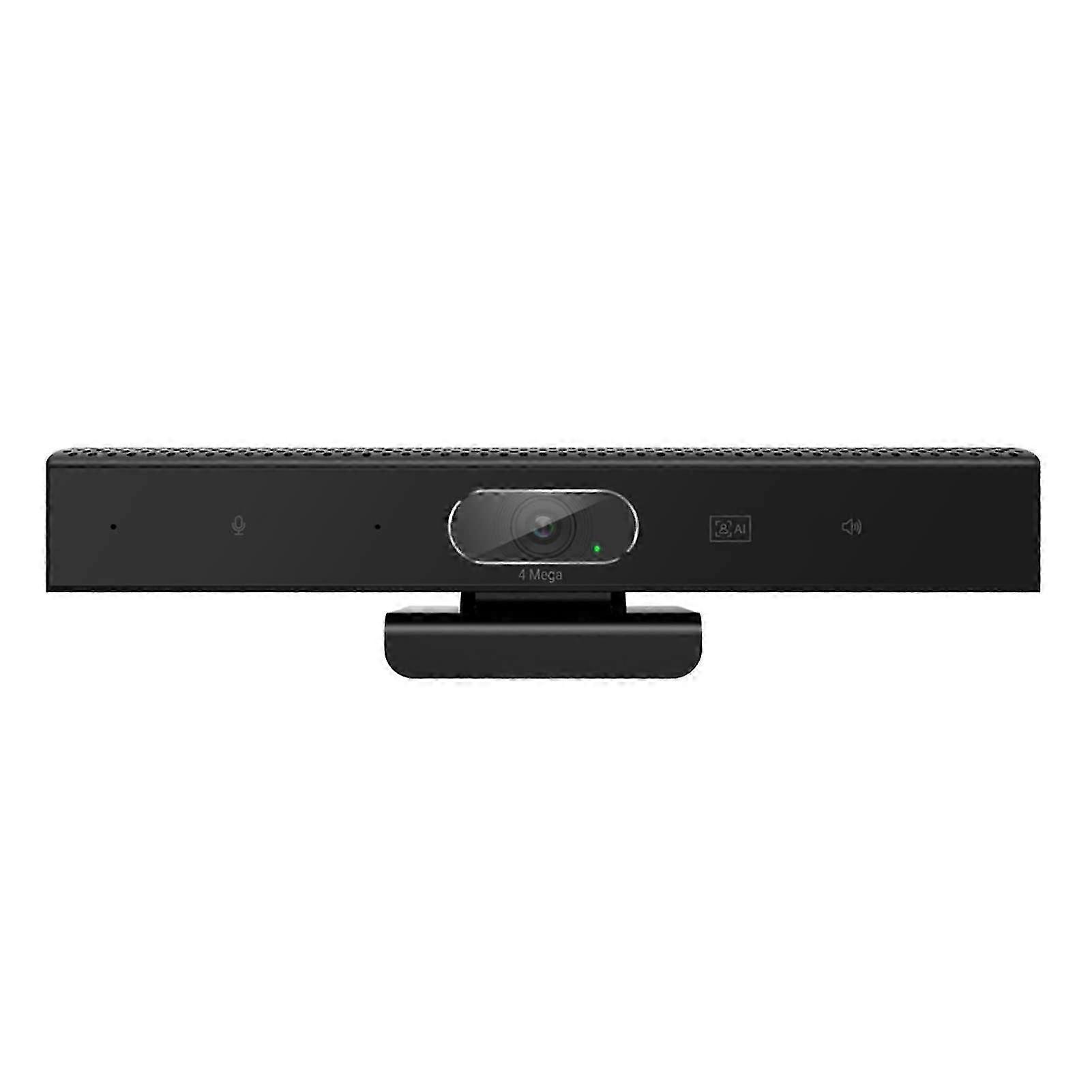 Webcam 2K 3 em 1 com microfone e alto-falante para videoconferência HD (25-26 polegadas).