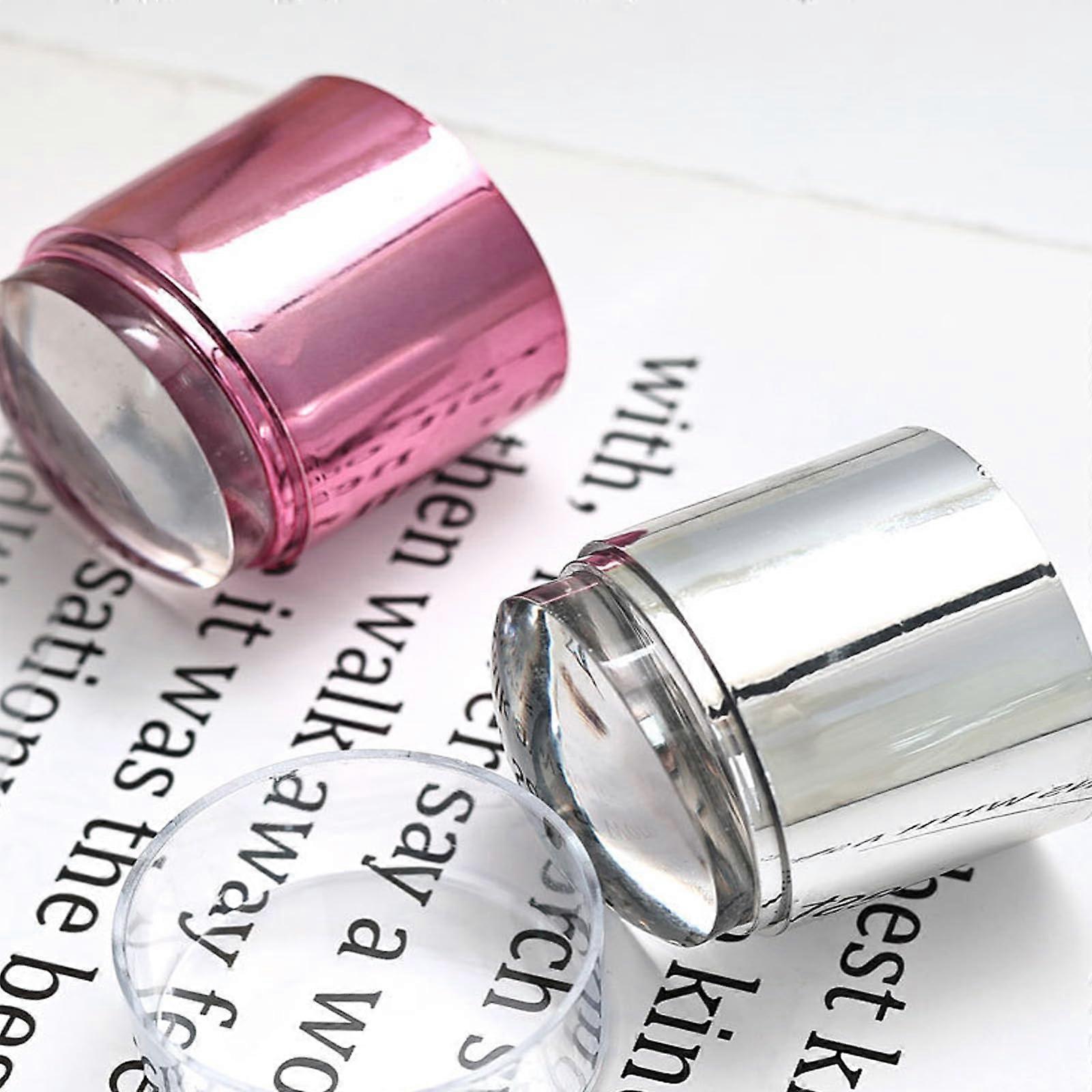 Reusable Silicone Nail Art Stamper with Elastic Pad for Precise Polish Transfer and Multiple Designs