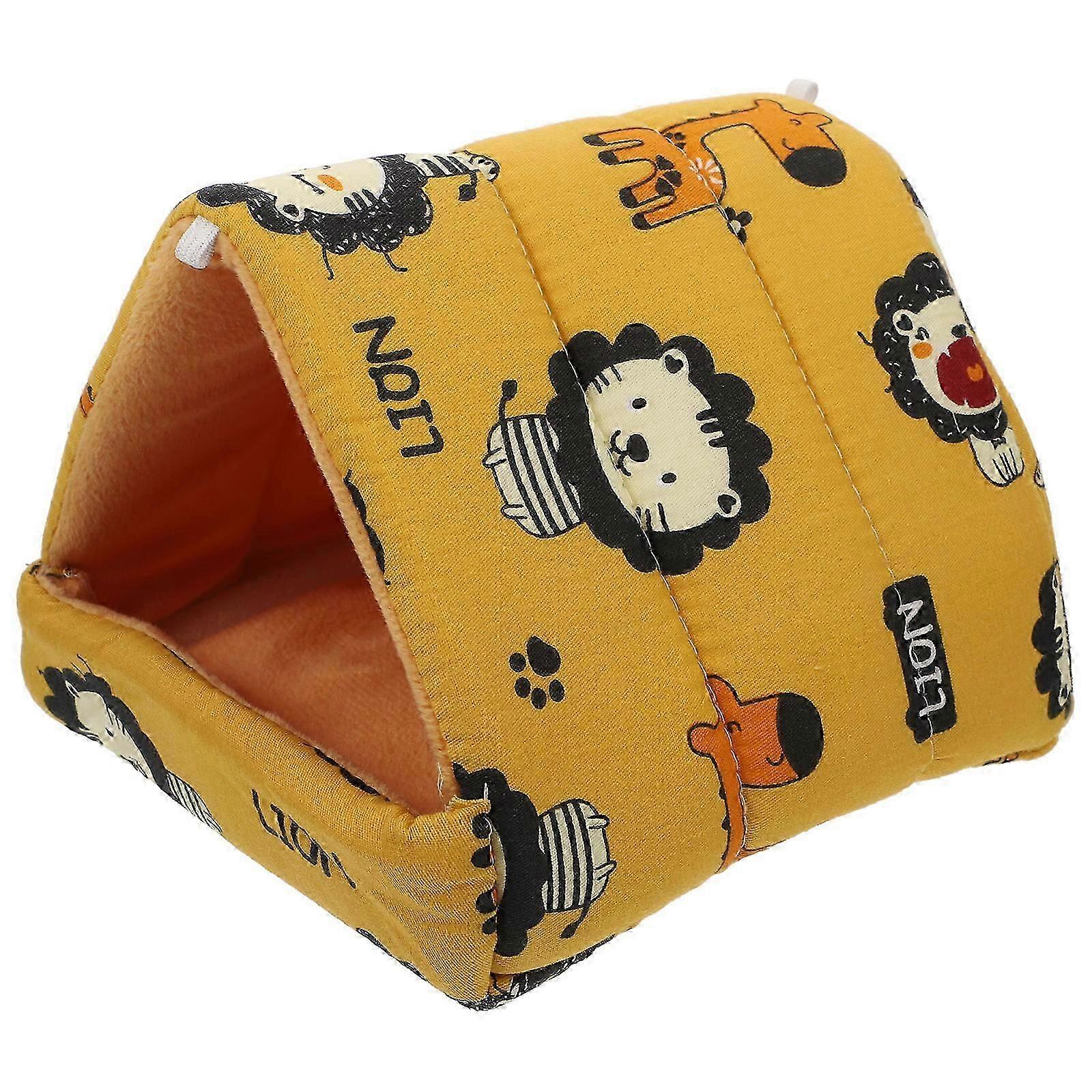 Warm Hamster Hideout House for Small Pets 2Pcs Hamster Accessory