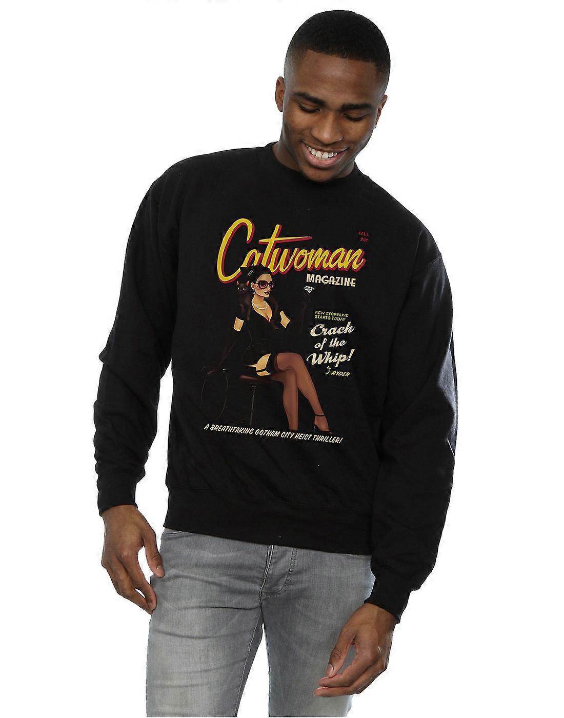 DC Comics Men's Catwoman Bombshell Cover Sweatshirt
