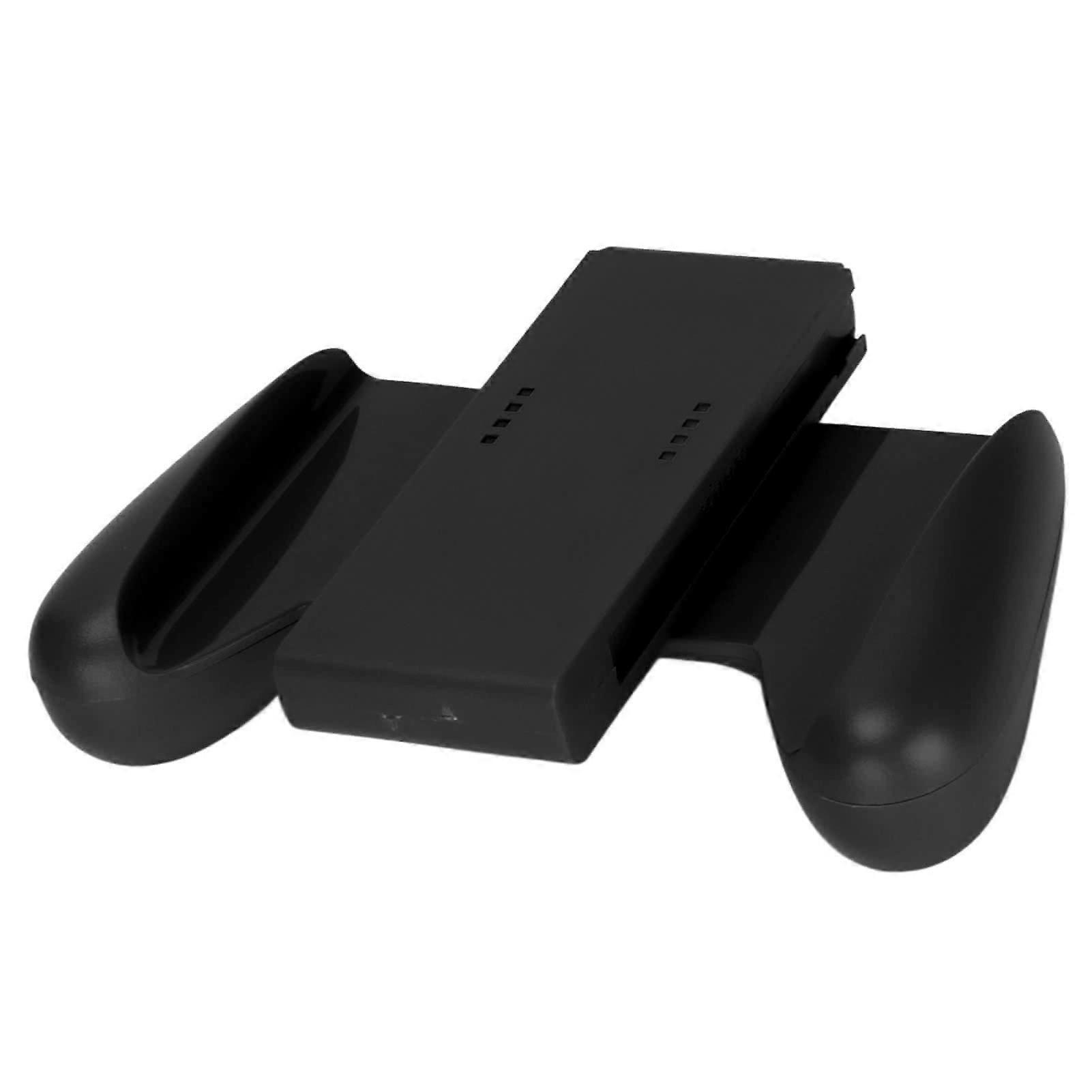 Grip for Nintendo Switch OLED with Ergonomic Comfortable Design and Secure Locking Mechanism (Black)