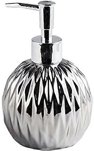 Ceramic Soap Dispenser with NonSlip Base, Refillable Lotion Pump Bottle for Bathroom and Kitchen