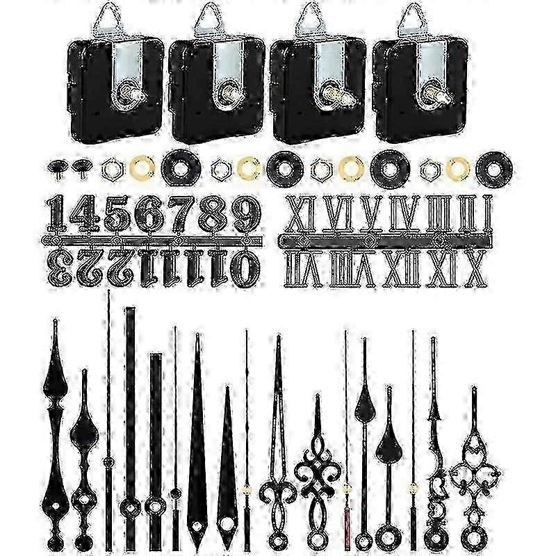 1 Set Replacement Clock Mechanism Clock Movement Battery Operated Clock Number Clock Hands Kit