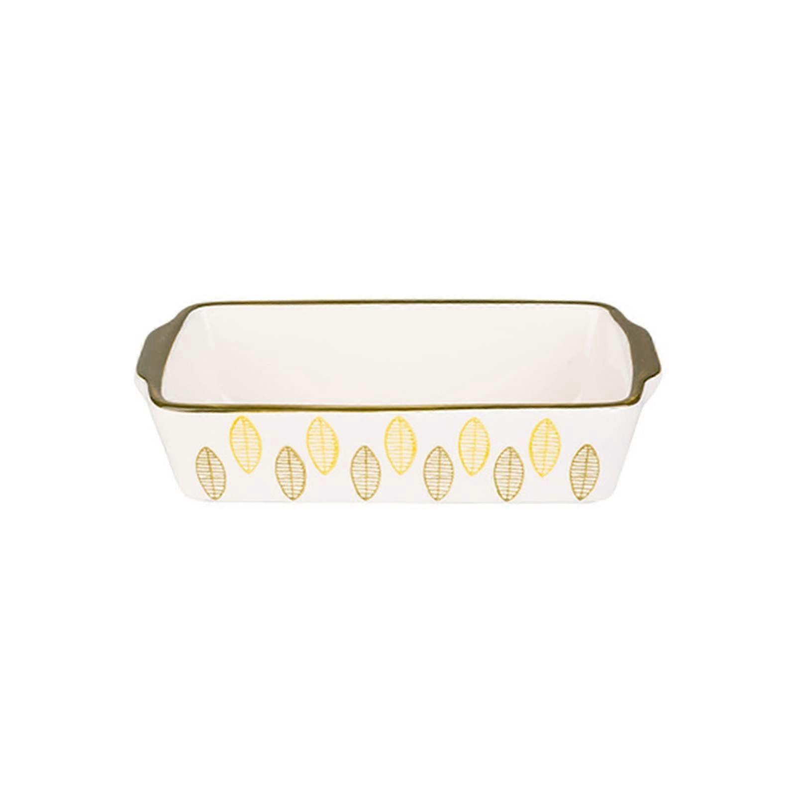 Ceramic Baking Dish Lasagna Pan with Easy Lift Handles, Oven Safe Rectangular Bakeware for Kitchen