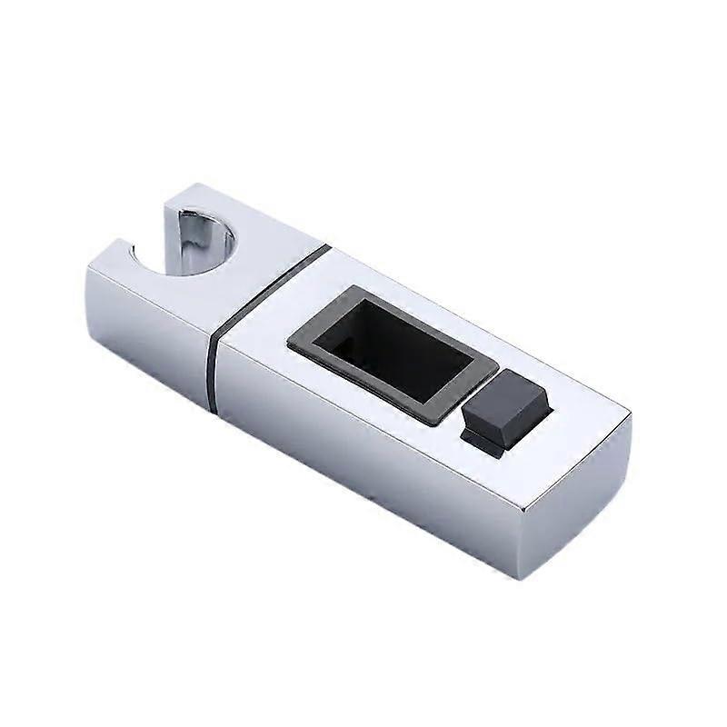 Adjustable Shower Head Holder with Secure Grip, ABS Universal Rail Bracket for Bathroom