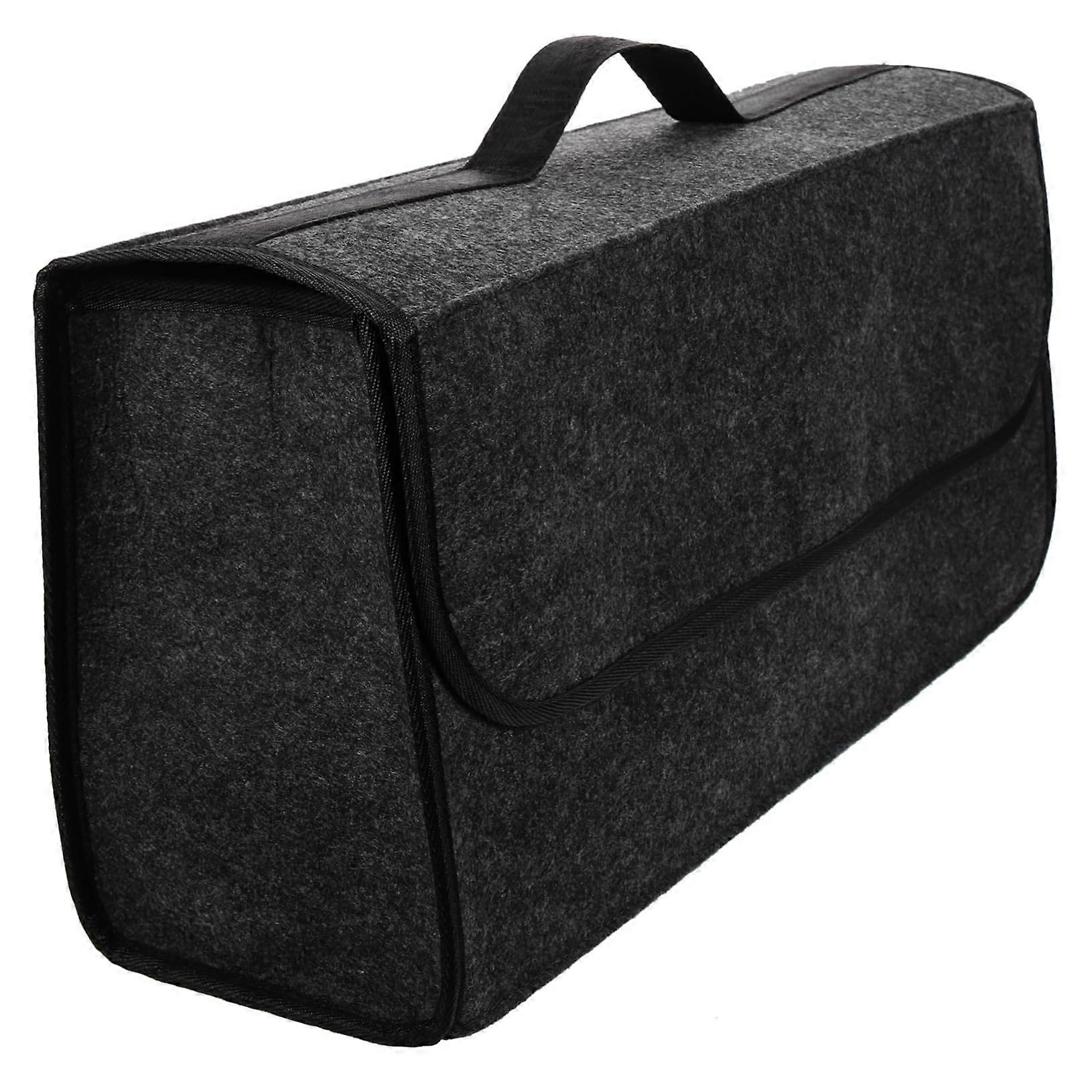 Foldable Car Trunk Organizer with Easy Carry Handle for Quick Item Sorting and Storage Bin