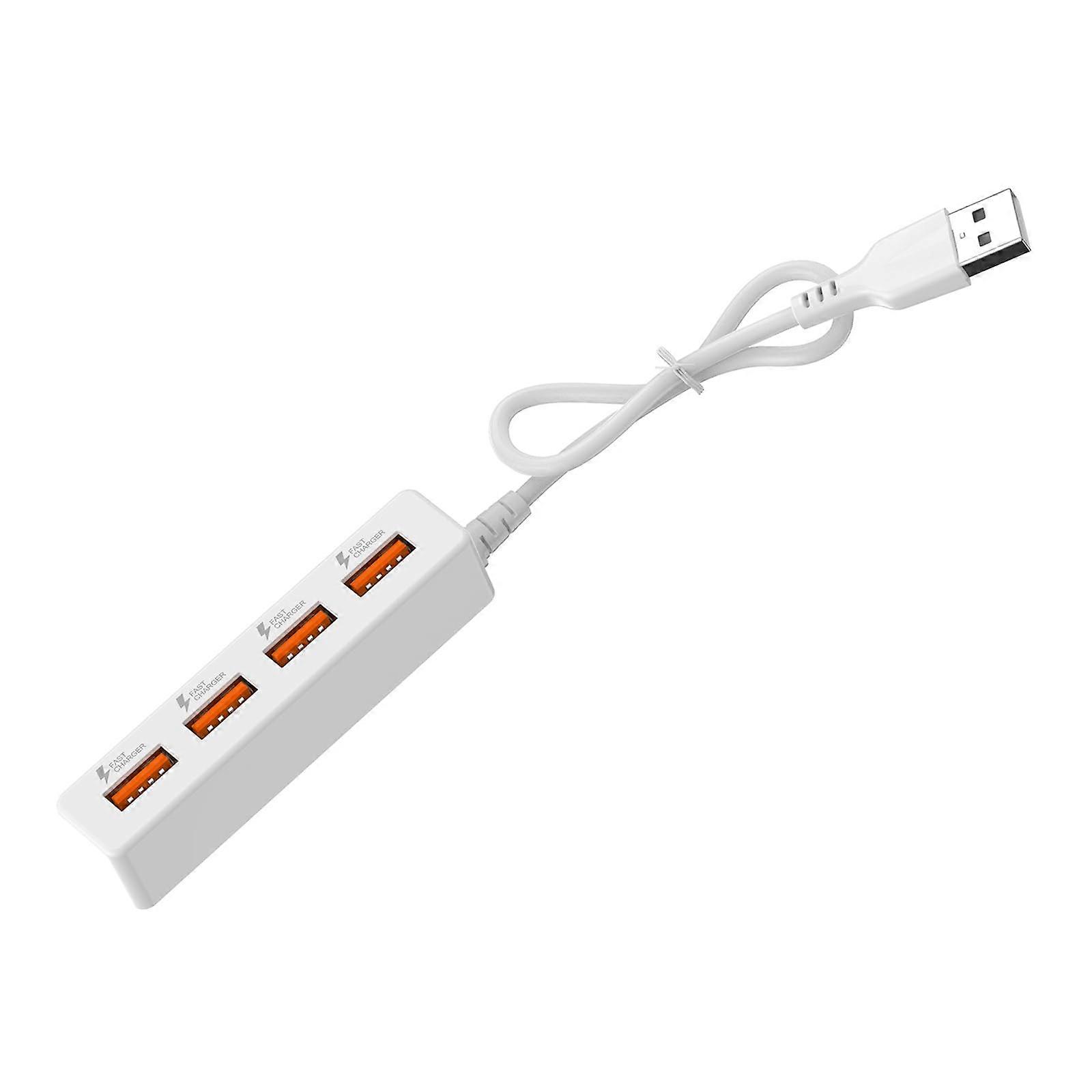 USB 2.0 Splitter Cable 4 Port Hub Fast Charging and Data Transfer 30cm