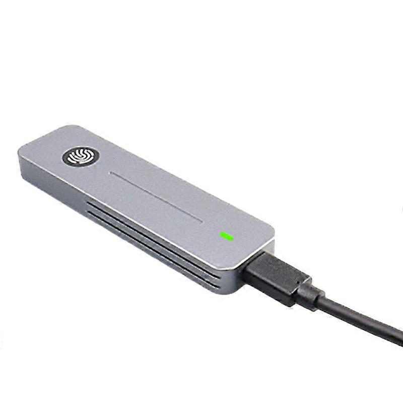 NVMe/SATA SSD Enclosure Support Fingerprint Encryption USB3.2 for Efficient Data Transfer Multicolor