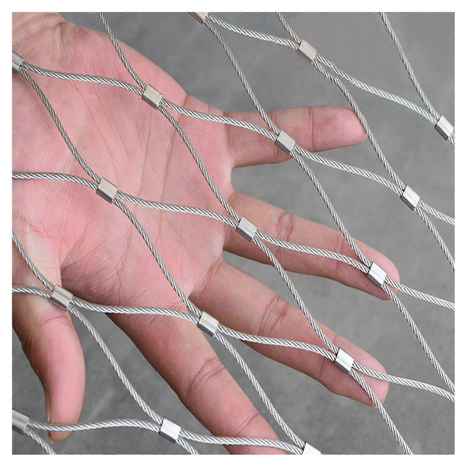 2mm Stainless Steel Wire Rope Mesh Safety Net AntiTheft Flexible Cable for  Altitude Protection