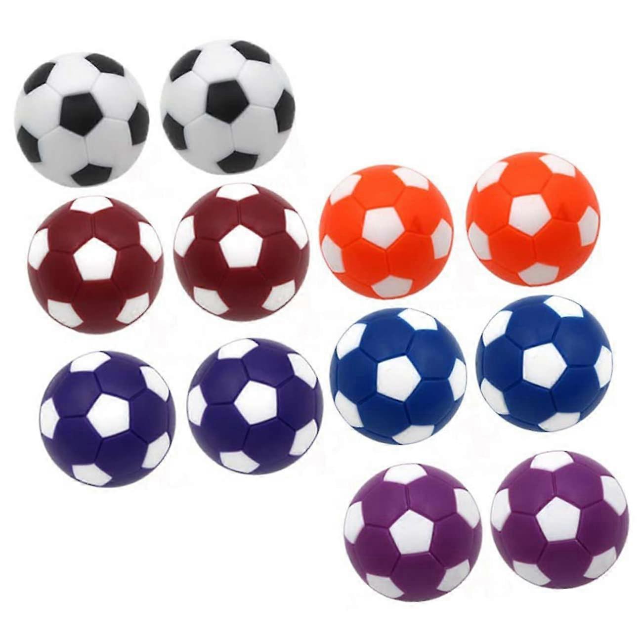 12pcs Standard Size Foosball Replacement Balls, Durable Plastic Table Soccer Balls for Desktop Game