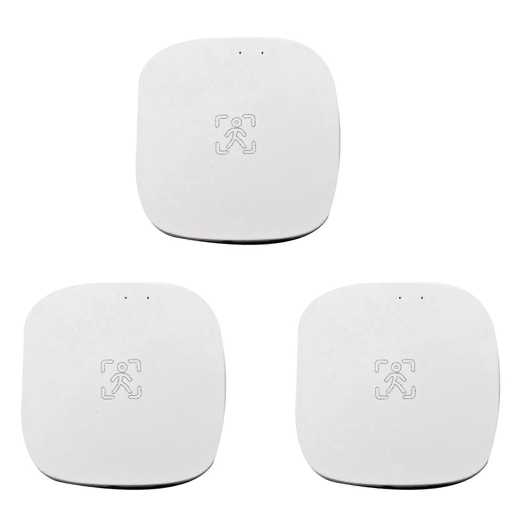 3X Tuya ZigBee MmWave Human Presence Sensor with Luminance MicroWave Radar Detection PIR Motion Sensor Wall Mount