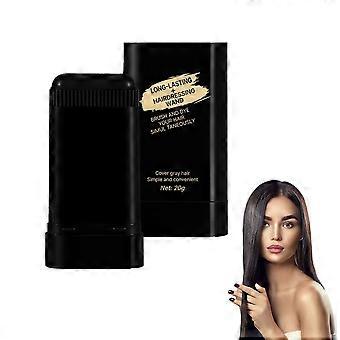 Hair Dye Comb with Root Touch Up Stick for Gray Coverage, Waterproof Black, Travel Mirror