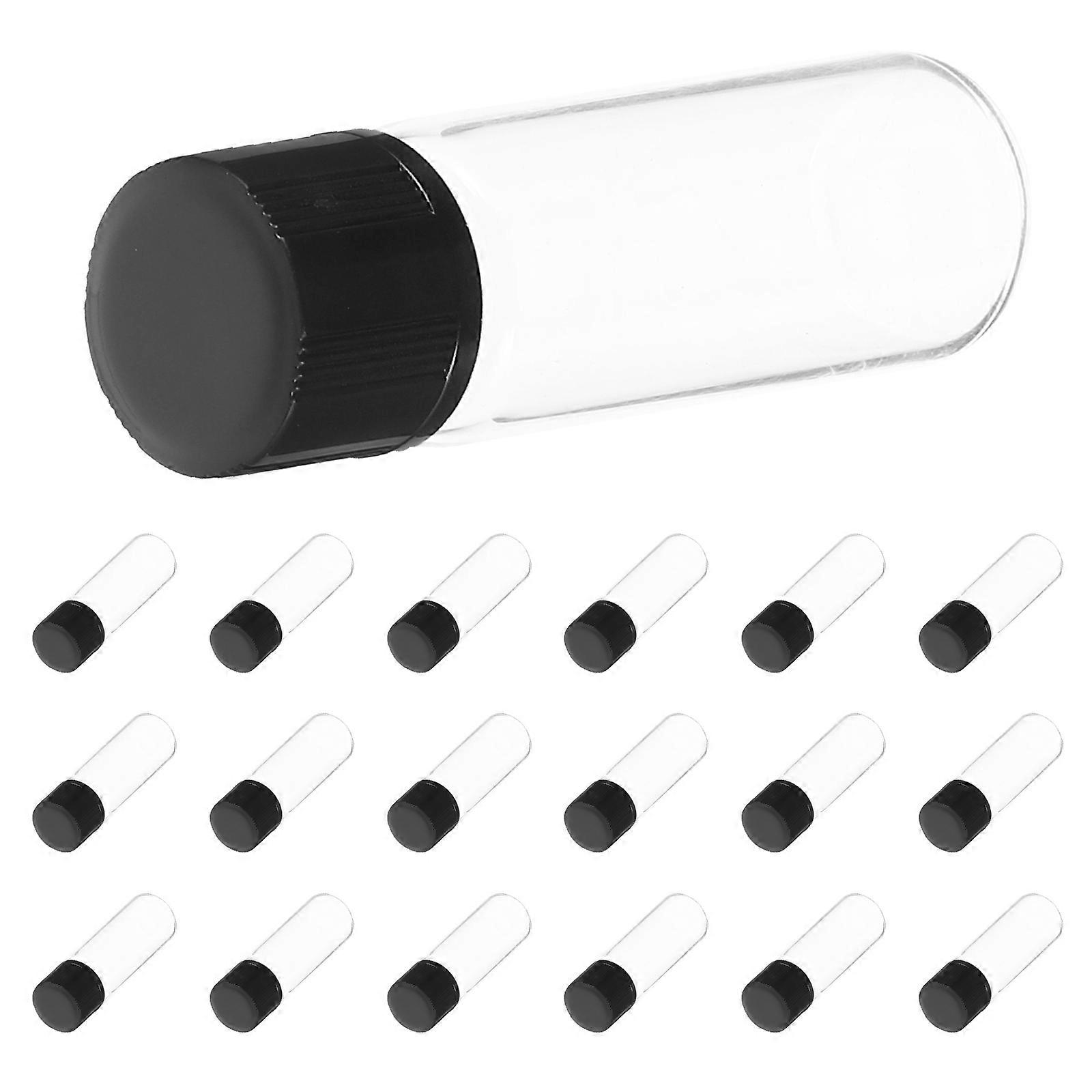 Transparent Glass Vial Bottle for Storage 100Pcs Clear Flat Bottom Bottles