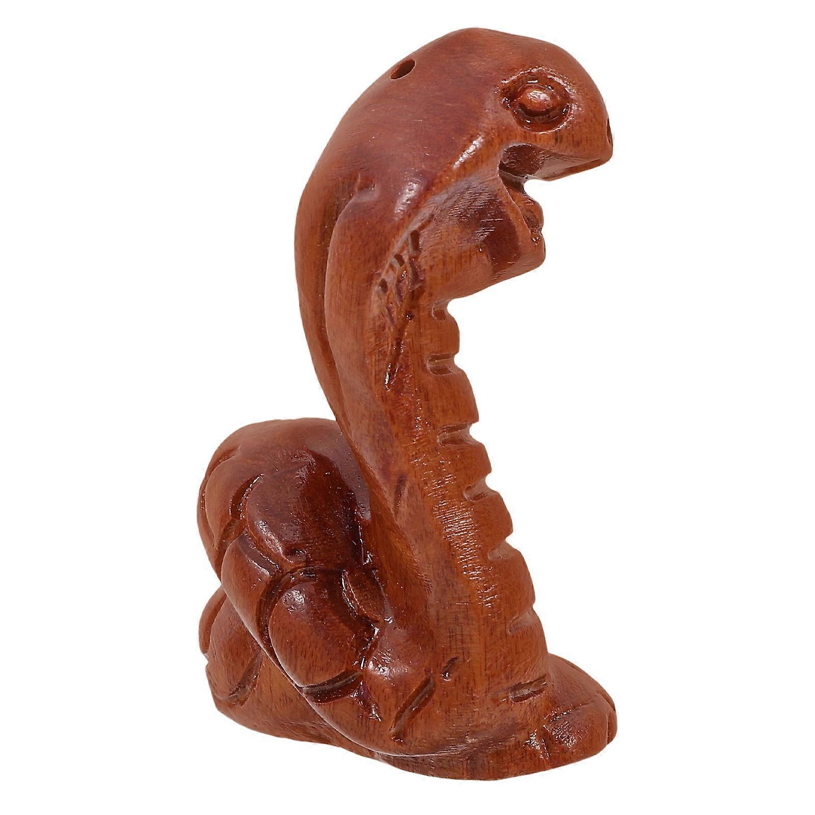 Compact Design Snake Statue Decor Realistic Snake Shape Grass Green Setting 1Set