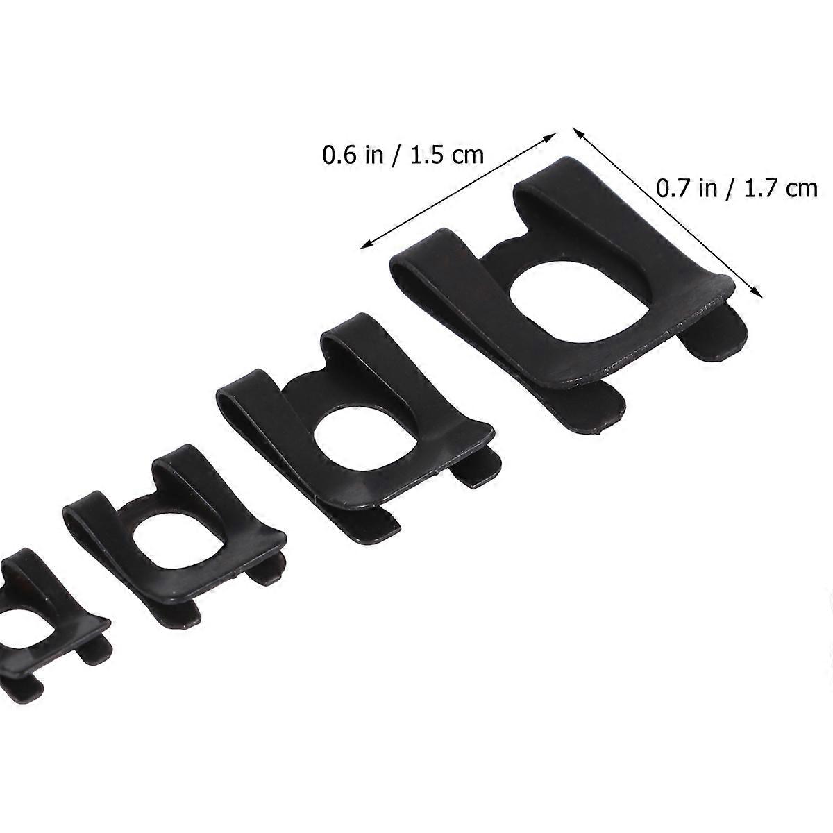 Black Anti-Loosening Dk Retaining Ring Type Clips Washer 40Pcs