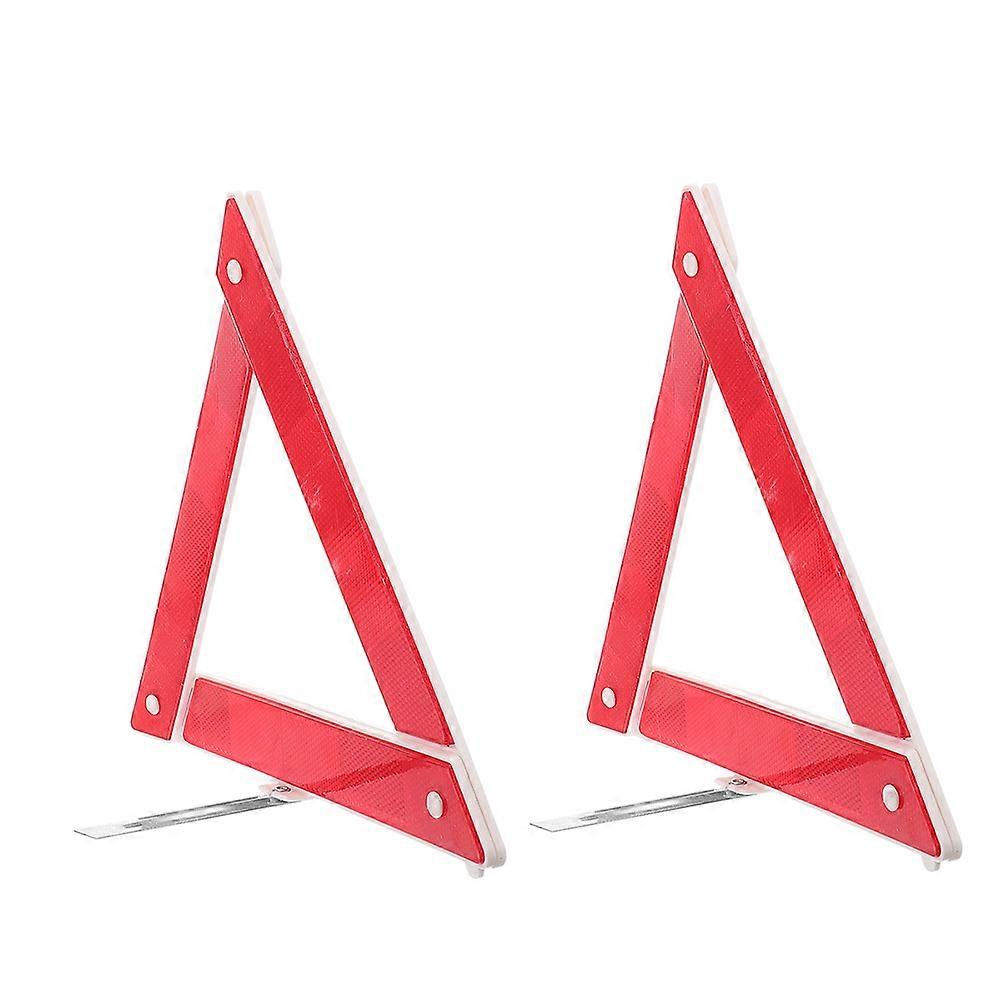 Standard Emergency Triangles Car Warning Triangle Sign 2Pcs Included