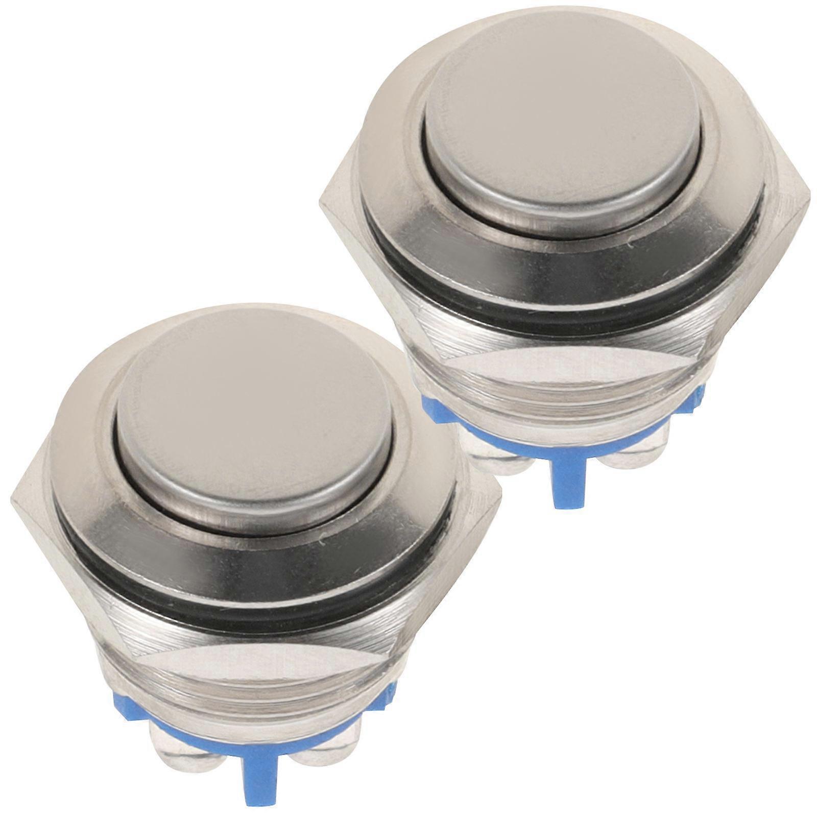 Door Chime Button Nickel Plated Copper Sturdy Replacement 10Pcs Pack