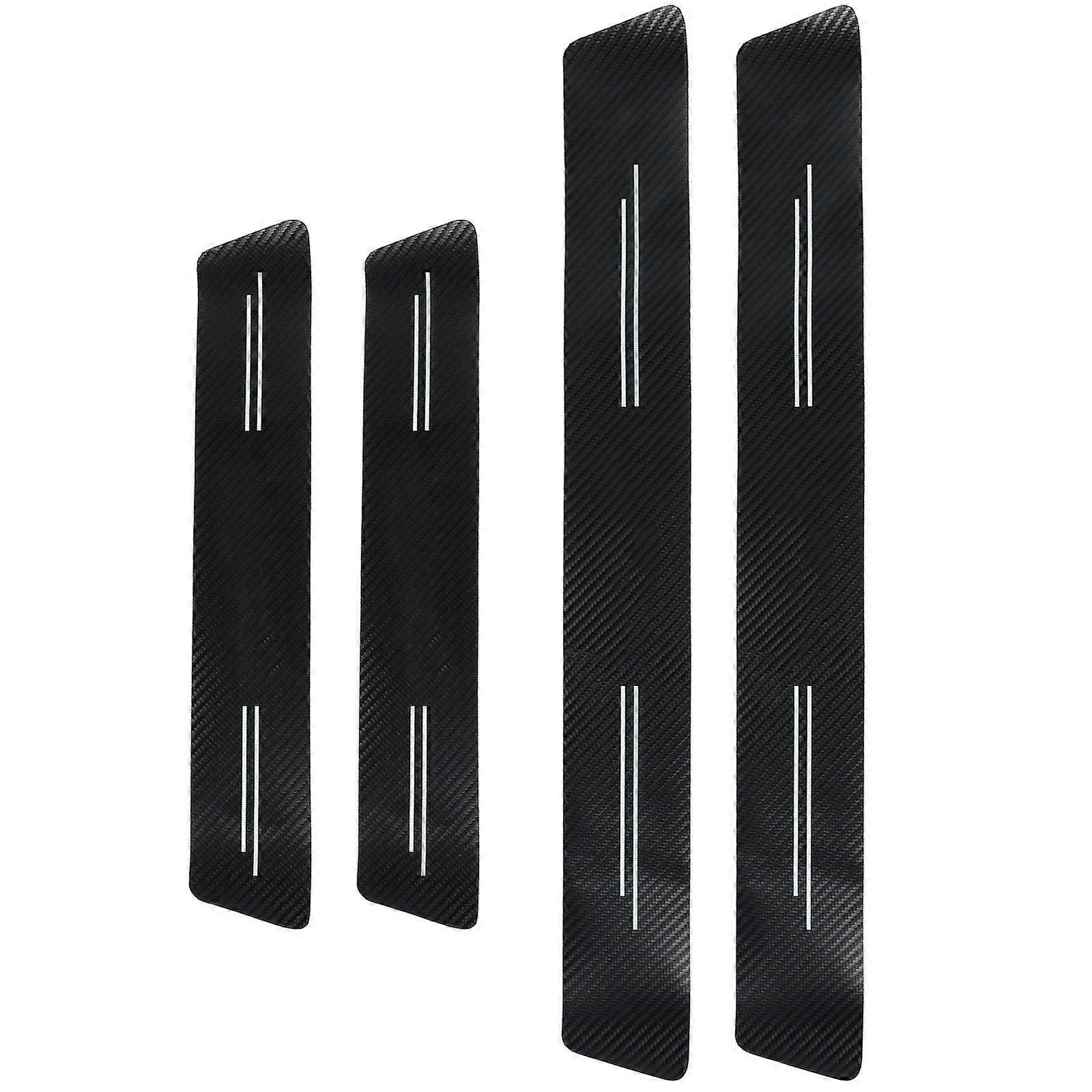 Black Car Door Sill Protector for Anti-Scratch 4Pcs Set