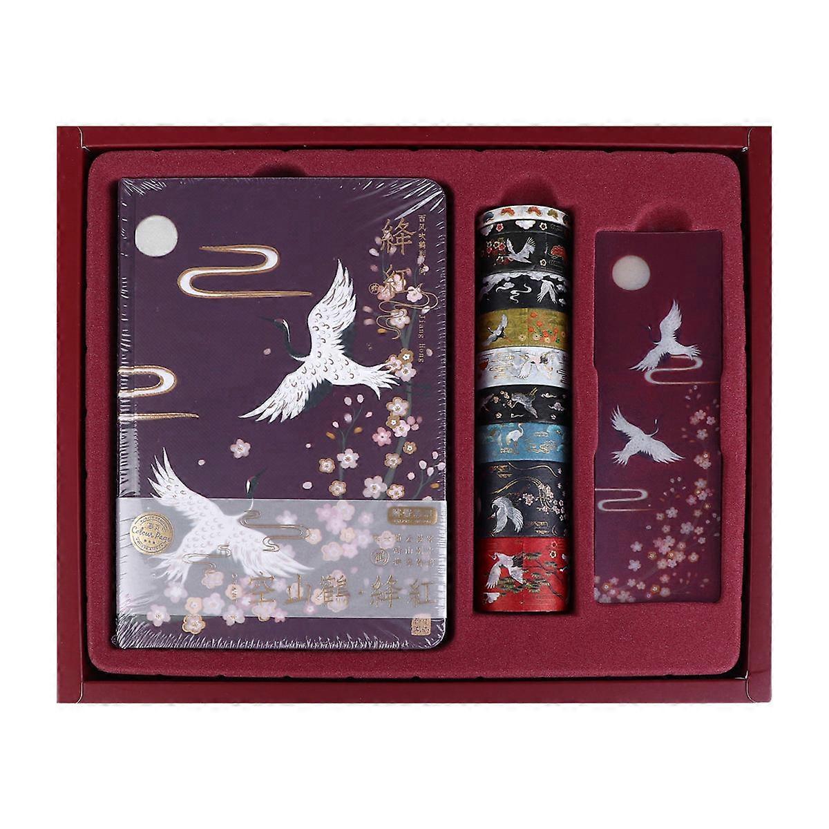 Handmade Bound Notebook for Writing 3Pcs Practical Durable Dark Red