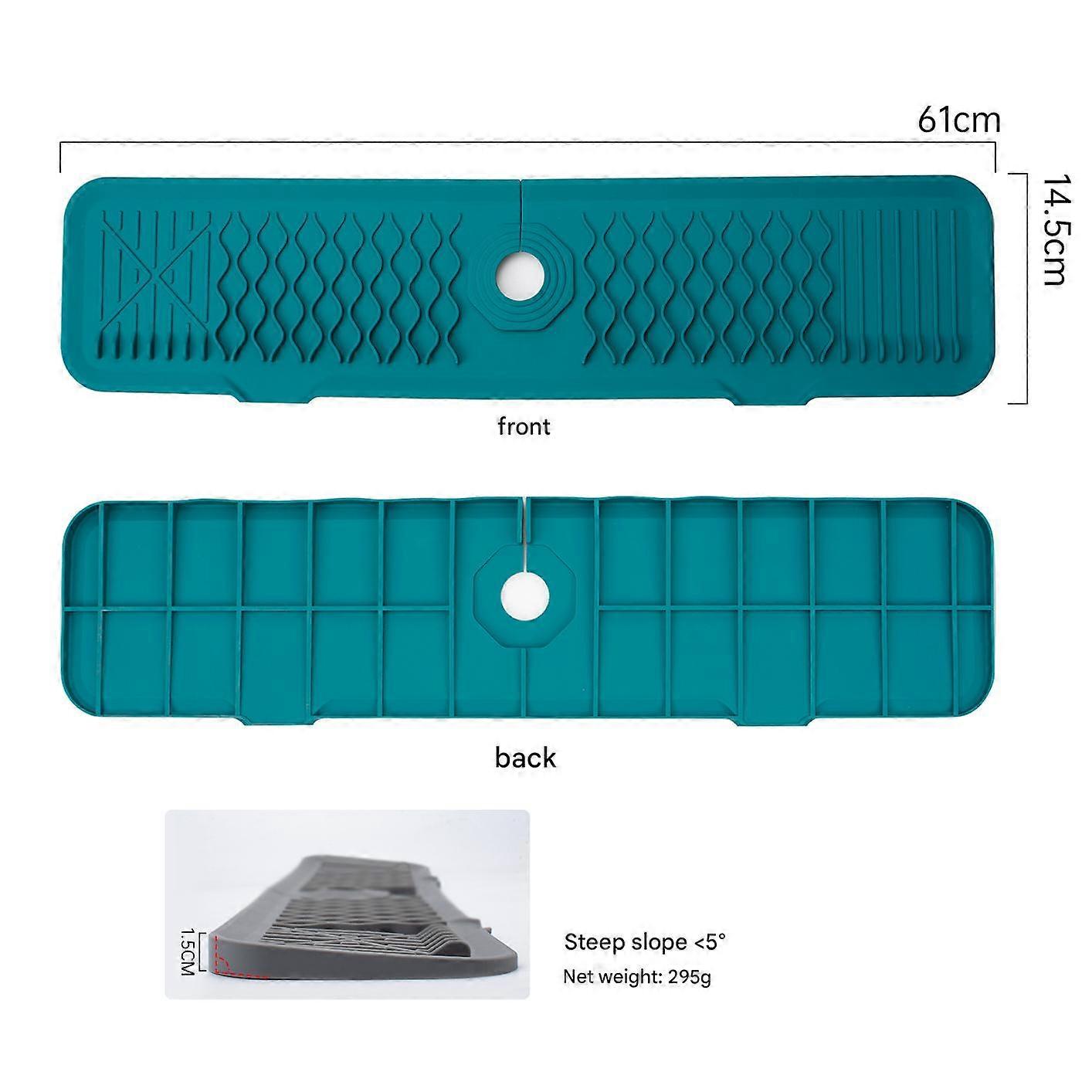 Extended Silicone Kitchen Sink Drip Pad