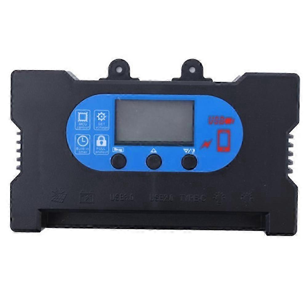 Solar Controller Lead Acid Lithium Battery Universal Controller Dual USB Fast Charge Solar Controller 50A