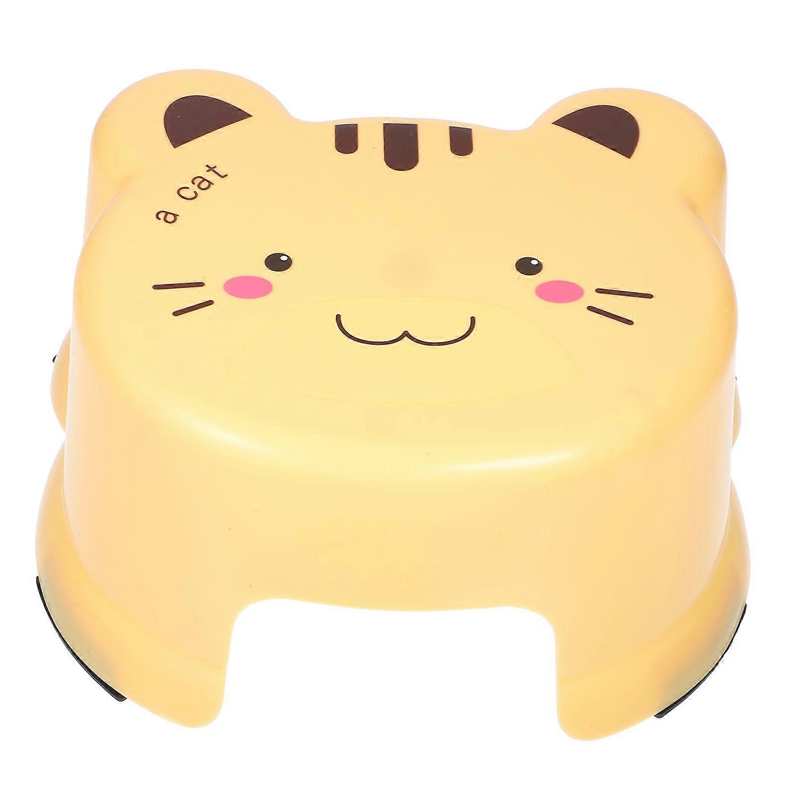 Small Stool Thickened Step Stool Bathroom Non-slip Cartoon Plastic Stool