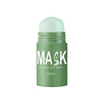 Ouhoe Green Tea Face Mask Stick Acne Blackhead Pimple Facial Cleansing Tightening Pores Apply-On Mask Mud