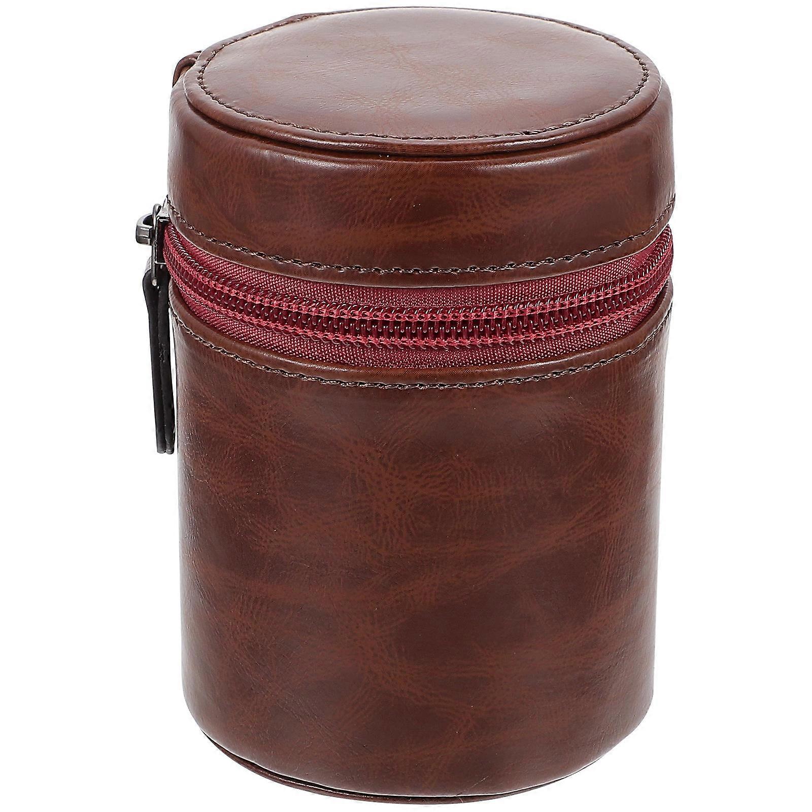 Camera Lens Bag Waterproof Storage Pouch Durable PU Material