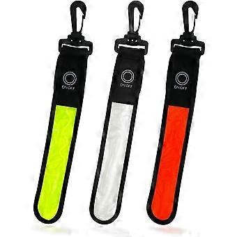 Lilaris Veiligheidsreflecterende Lichtgevende Tashanger Label voor Hardlopen, Fietsen, Forenzen, Wandelen met de hond, Joggen, Sportuitrusting, Hoge Zichtbaarheid Volwassenen Kinderen Tas F