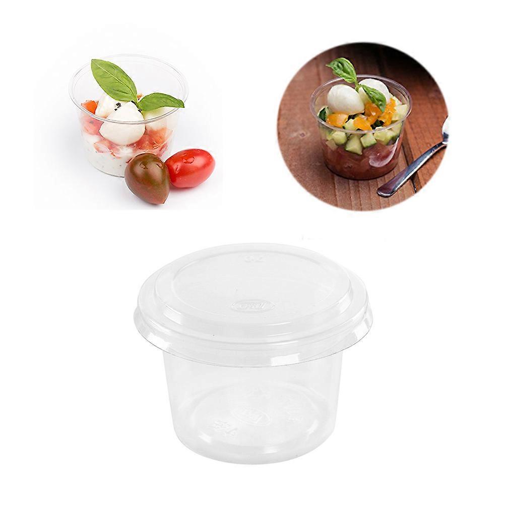 Portion för behållare, 100 st med lock