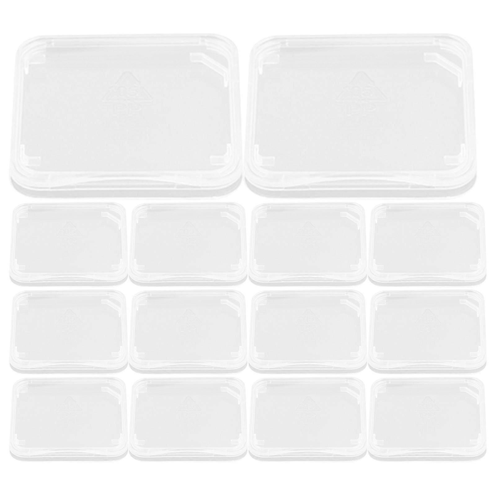 Card Box Transparent Memory Storage Case for Storage Use 1Set
