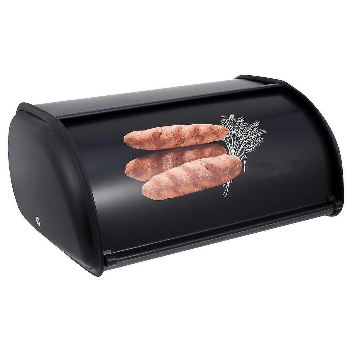 Metal Bread Box for Storage Small Drum Case 1Pcs Space-Saving Container