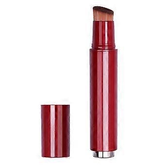 Cosmetic Liquid Foundation Flat Head Brush for Makeup Red Portable Design