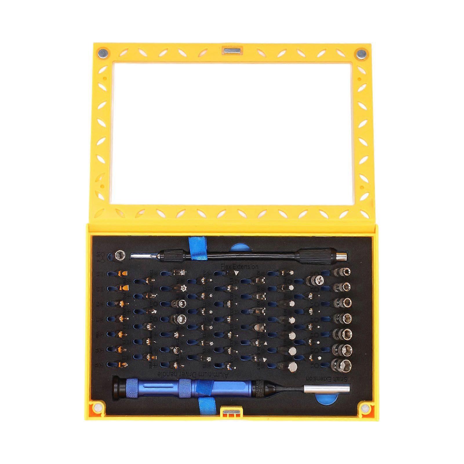 63 in 1 Screwdriver Combination Set Multifunctional Driver Bit Socket Handle for Electronic Repair