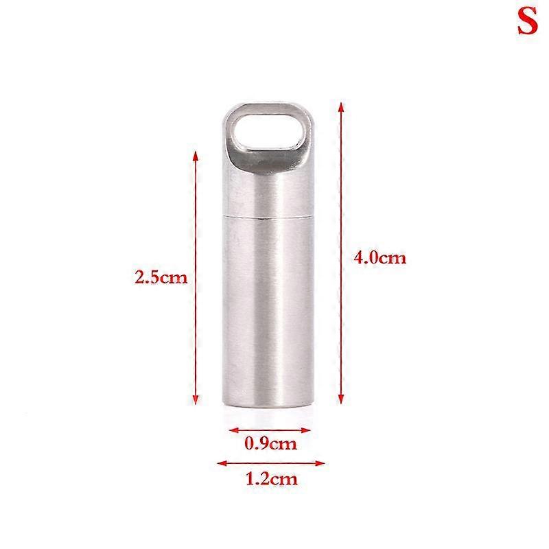 Titanium Mini Waterproof Pill Box Portable Pill Container Pill Storage Case