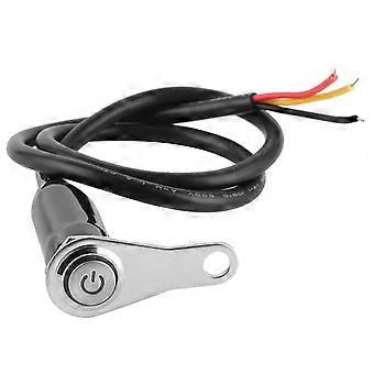 12V Stainless Steel Motorcycle Handlebar Switch LED Modification Bracket Control Push ButtonWith 1Pc Switch Button