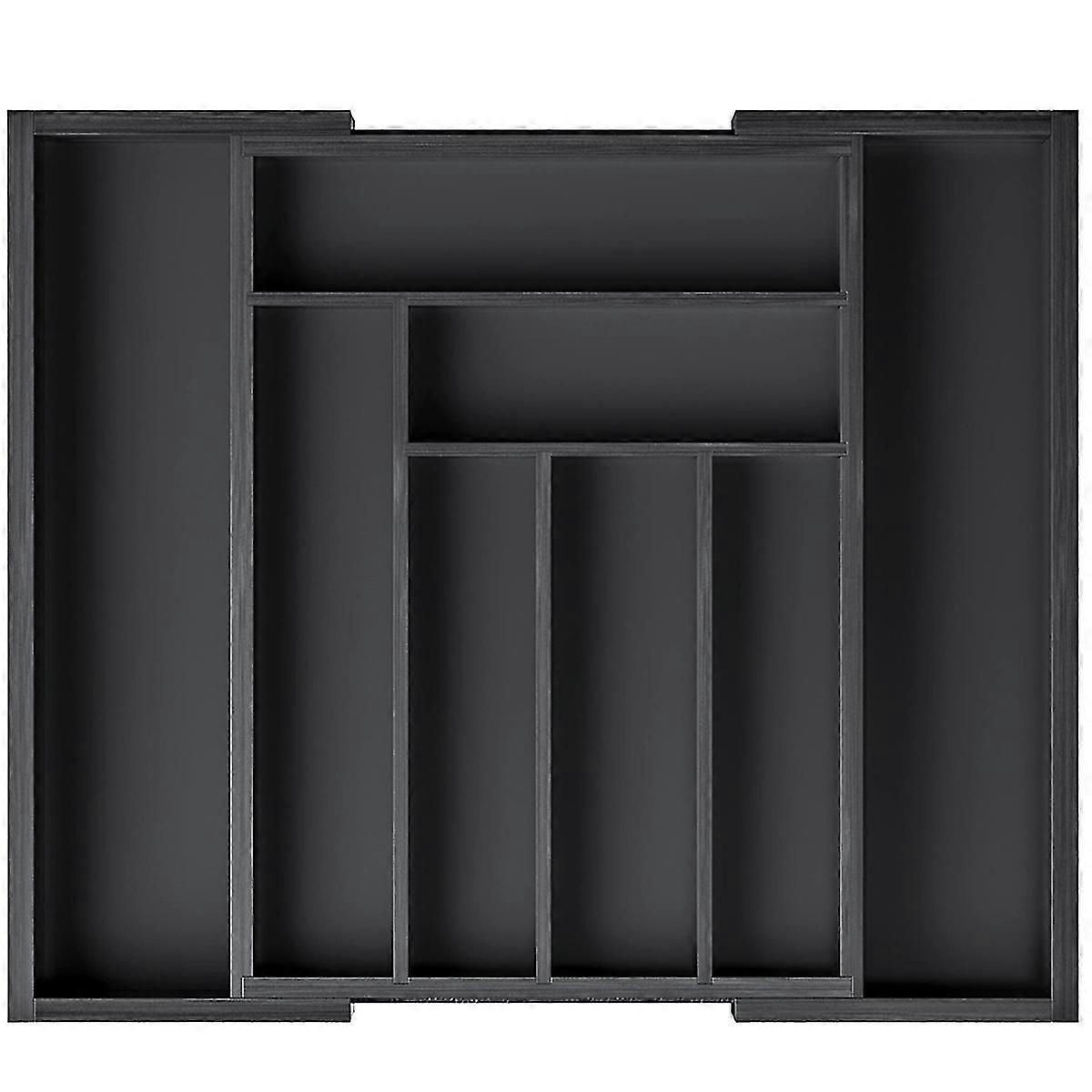 Bamboo Drawer Organizer Can Be Expanded. Kitchen Appliance Bracket Adjustable Tableware Tray