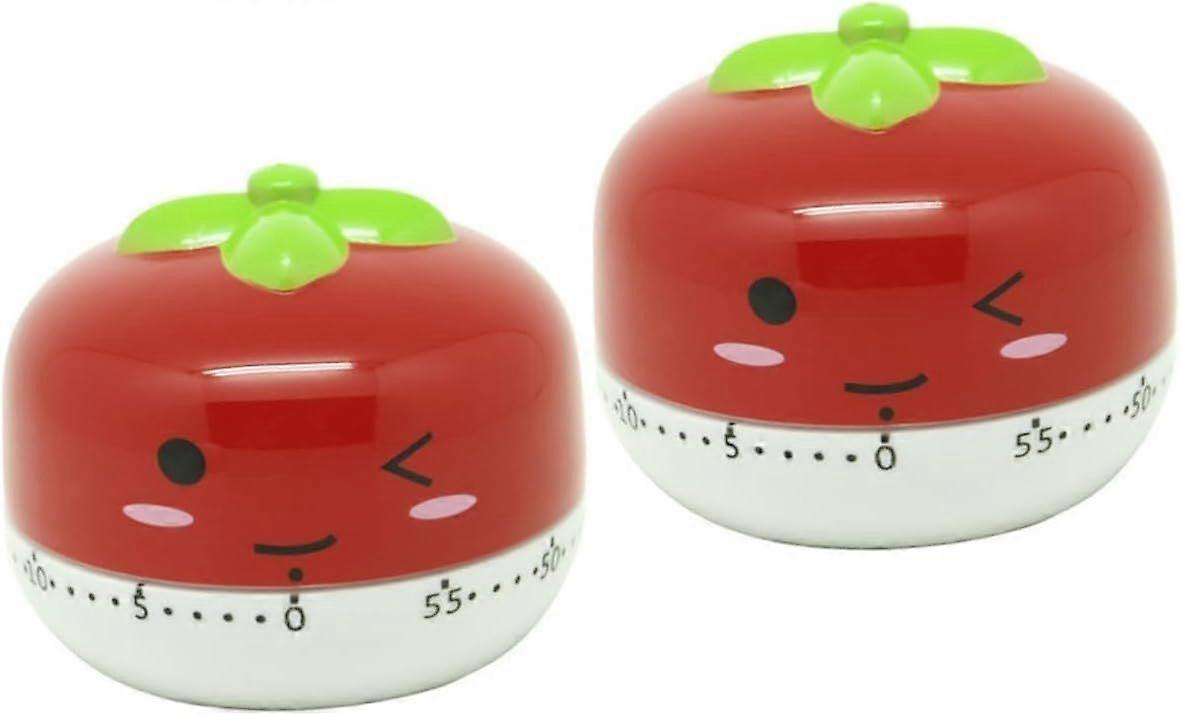 2 Pieces Red Kitchen Timer Vegetable Cooking Timer Cute Kitchen Timer Alarm Clocks Kitchen Timer Kitchen Tomato Timer Kitchen Reminder