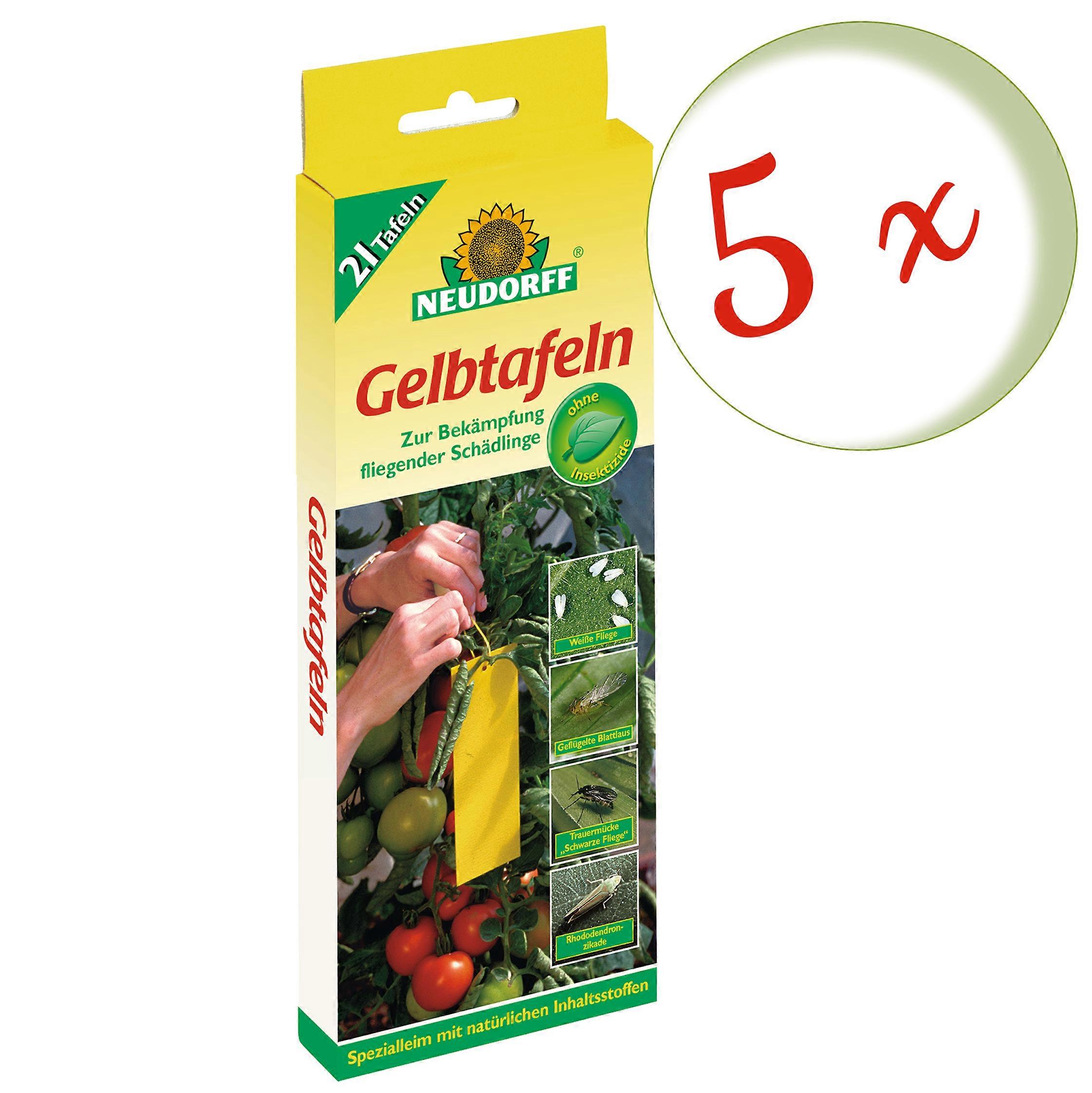 5 x NEUDORFF gule paneler (lite format), 21 stk