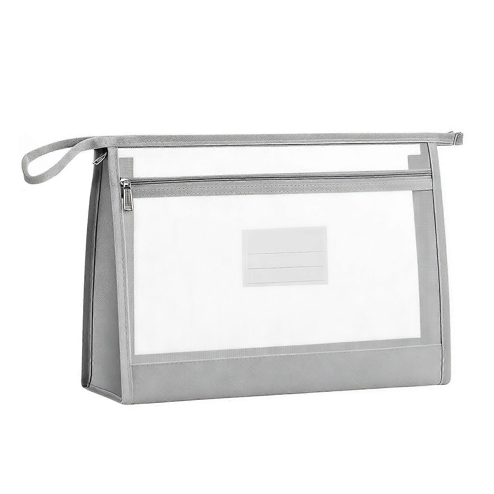 Large Capacity File Pouch - Clear & Durable - for Test Papers & Receipts