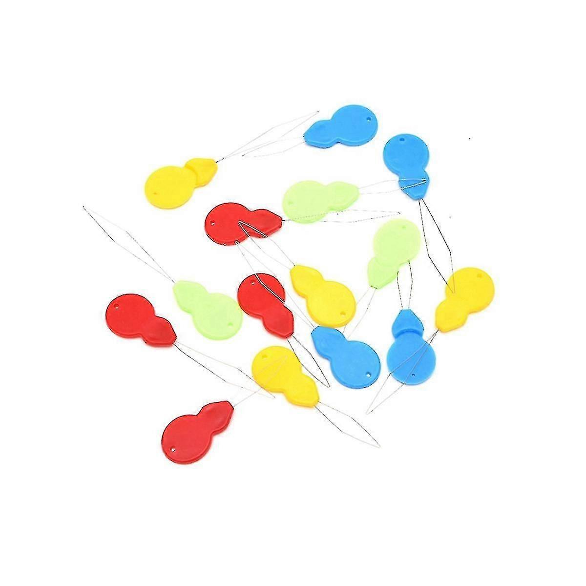 200pcs Needle Threading Tools Colorful Plastic Tail Threaders Thread Guide Sewing Machine Diy Embro