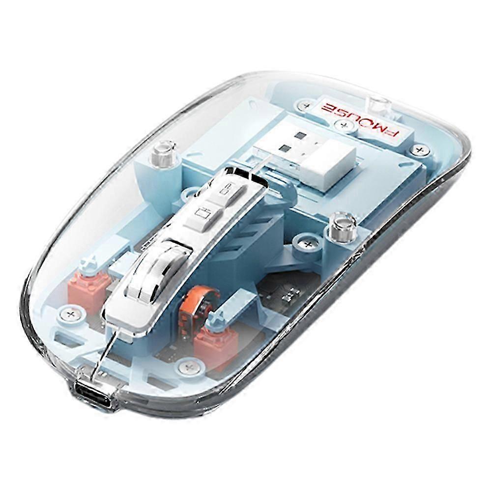 Transparent Mutes Bluetooth-Compatible Mouse High Quality Computer Mouse for Offices Home Study
