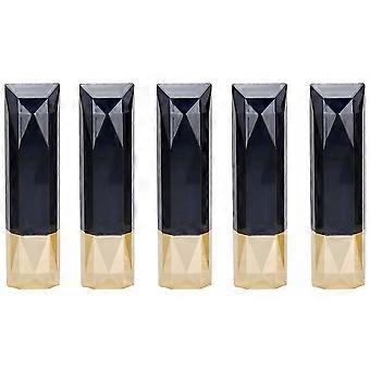 5pcs Refillable Lipstick Tubes and DIY Lip Balm Containers for Homemade Lip Glaze Storage