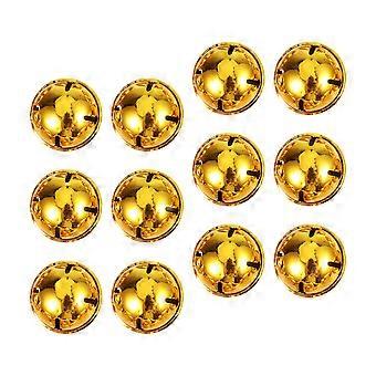 Golden Christmas Hanging Bell Pendant for DIY Pet Collar Accessories 12Pcs Set