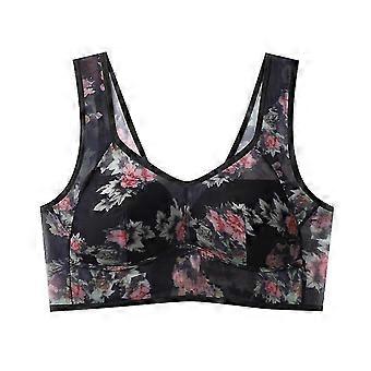Ice Silk Lace Cooling Comfort Bra, Lace Buttonless Comfortable Bra