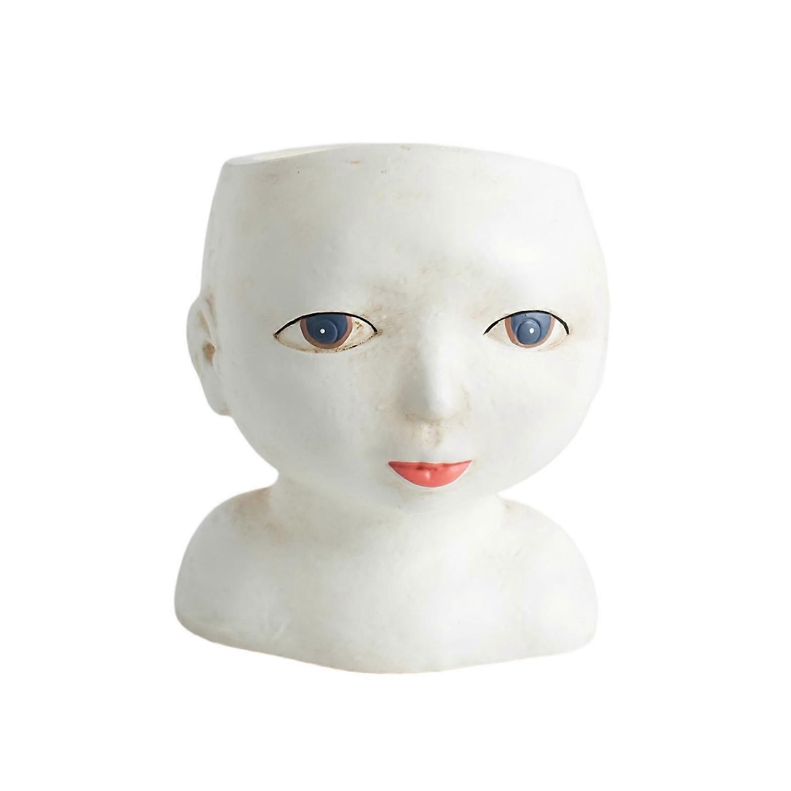 Face Planter Decorative Face-Shaped Planter Unique for Coffee Table, Decorators
