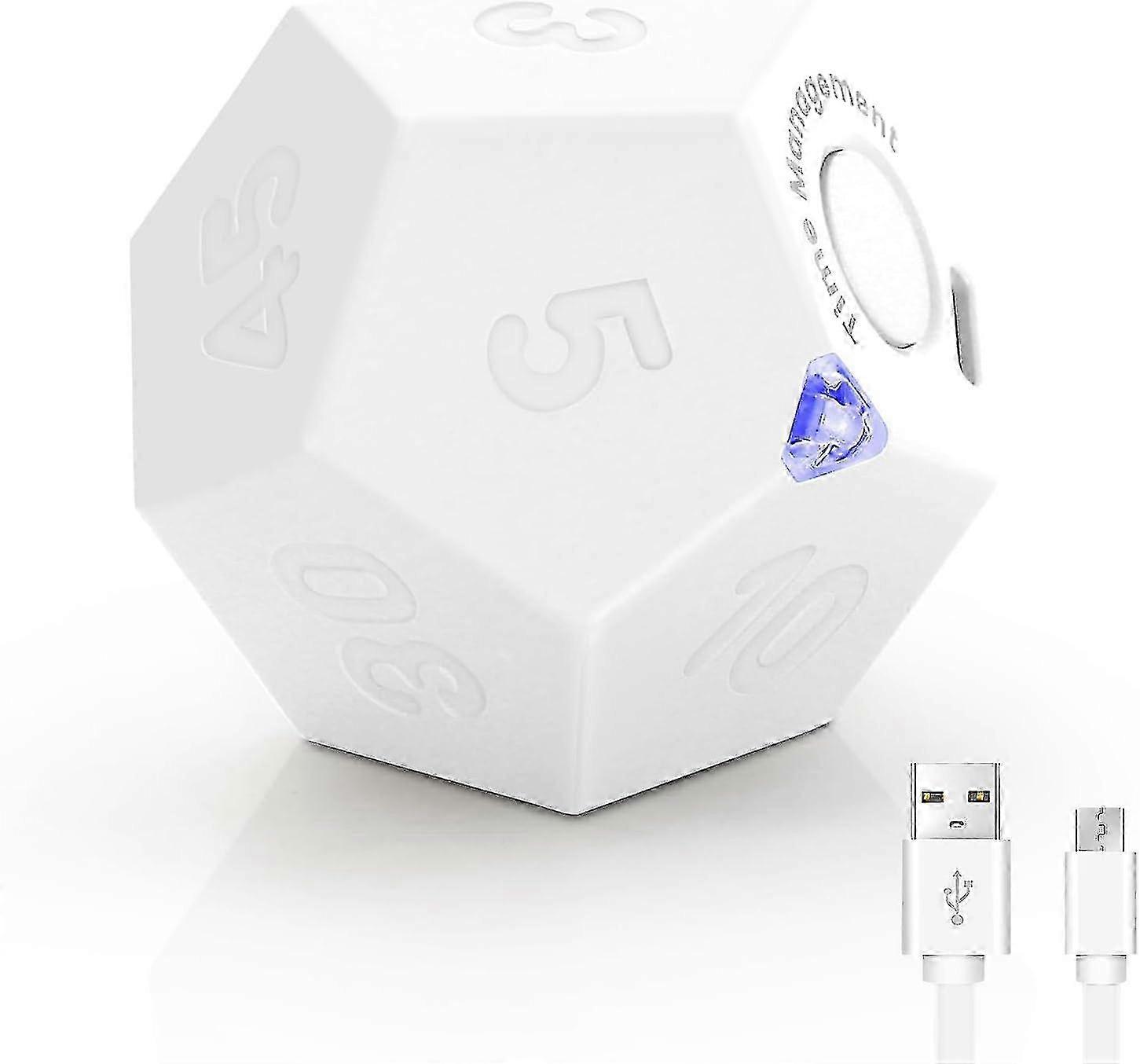 Cube Timer, Kids Time Management Dodecahedron Timer, Kitchen Cooking Timer, Productivity Pomodoro Timer