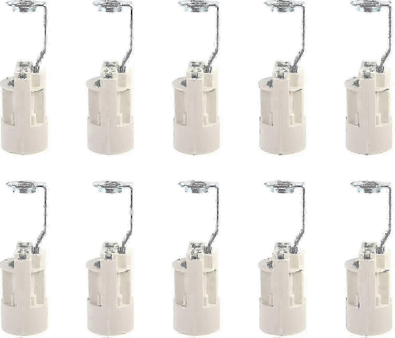 Lamp socket converter for E14 base, adjustable holders, 10-piece pack