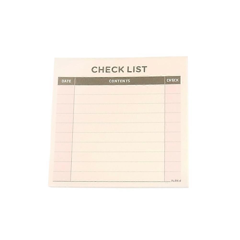 Memo Pad Schedule Plan Notebook for Note Taking with 60Sheets Beige